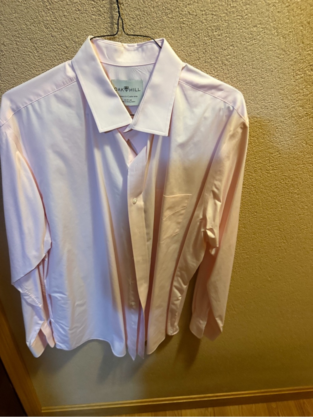 Oak Hill Men's Long-Sleeve Dress Shirt - Light Pink